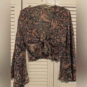 Boho chic shirt & skirt set